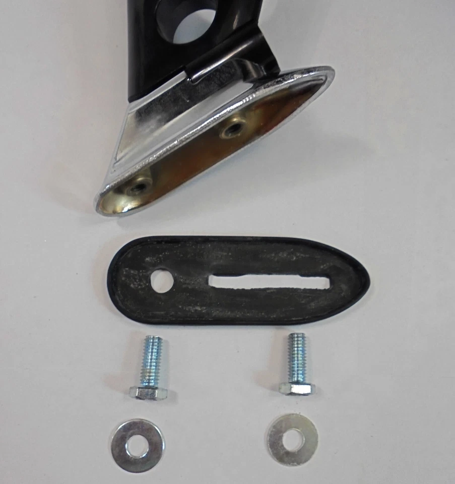 PARA DATSUN KB210 B210 120Y 2D 4D SED CUPÉ NEGRO CROMO GUARDABARROS ESPEJOS RETROVISORES BALA X2 Foto 3 de 4