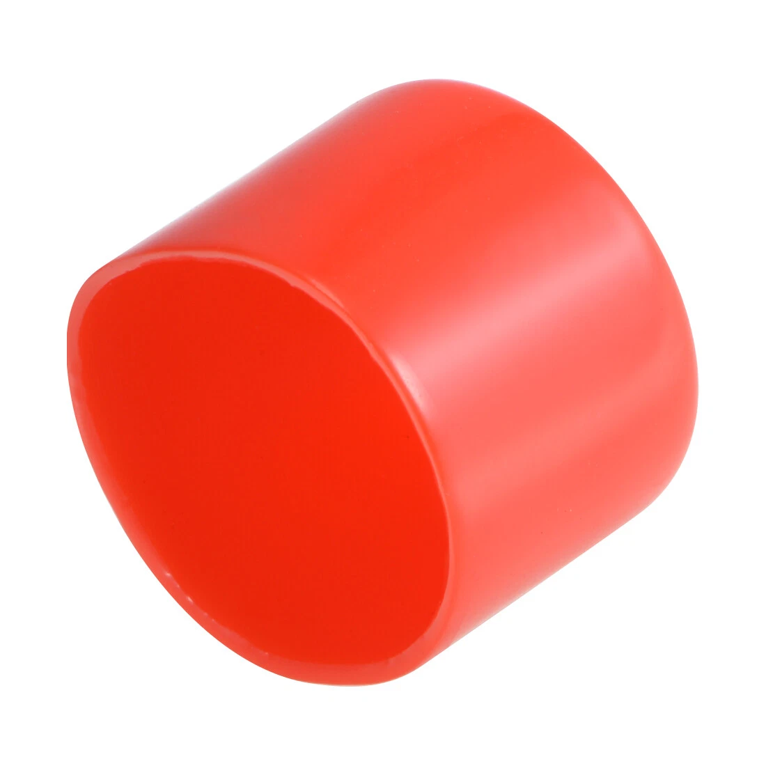 Red plastic end caps top