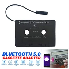 Bluetooth 5.0 Car Audio Stereo Sound Cassette Tape Adapter MP3 Hand-Free Aux ox