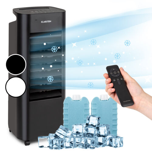 3in1 Luftkühler Ventilator Luftbefeuchter 330 m³/h mobiles Klimagerät 6L Schwarz - Bild 1 von 7