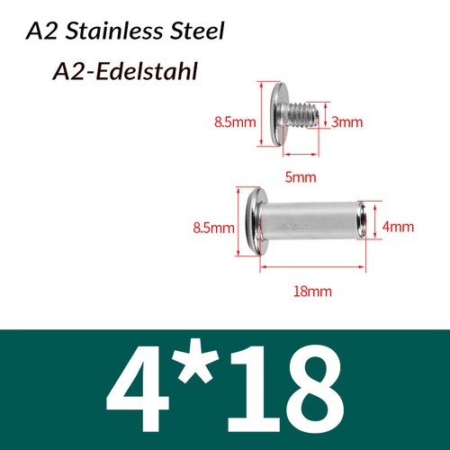 M3 M4 M5 M6 Chicago Bookbinding Screws Rivet Stud Binding Post Binder Documents - Bild 38 von 144