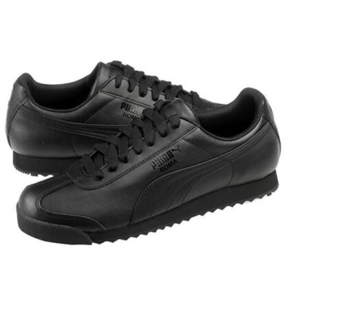 PUMA ROMA BASIC Men's Athletic Shoes Black/Black 353572 17 Sc7b8bLO11