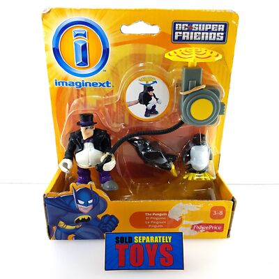 Imaginext THE PENGUIN DC Super Friends figure spinning umbrella