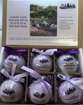 Lavender Lovers 6-pack Bath Bomb Gift Set