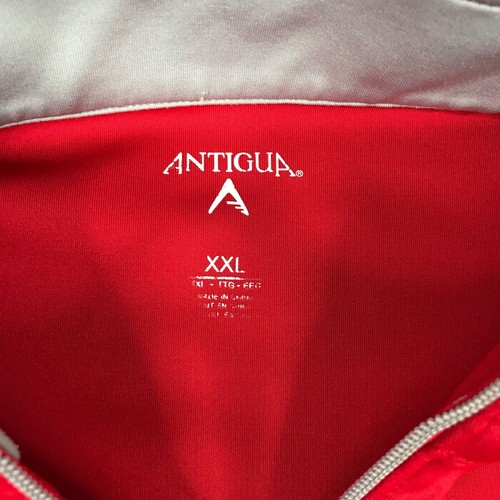 Chicago Blackhawks Sweater Men 2XL Red Quarter Zip Jacket NHL Hockey Antigua 1/4 - Picture 3 of 20