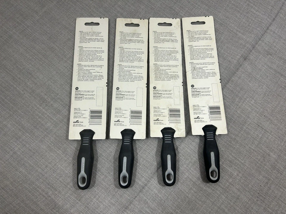 4NEW Nicholson 8" Rasp Cut Half Round Bastard Wood Rasp 21749H Black Diamond USA - Image 2 of 2