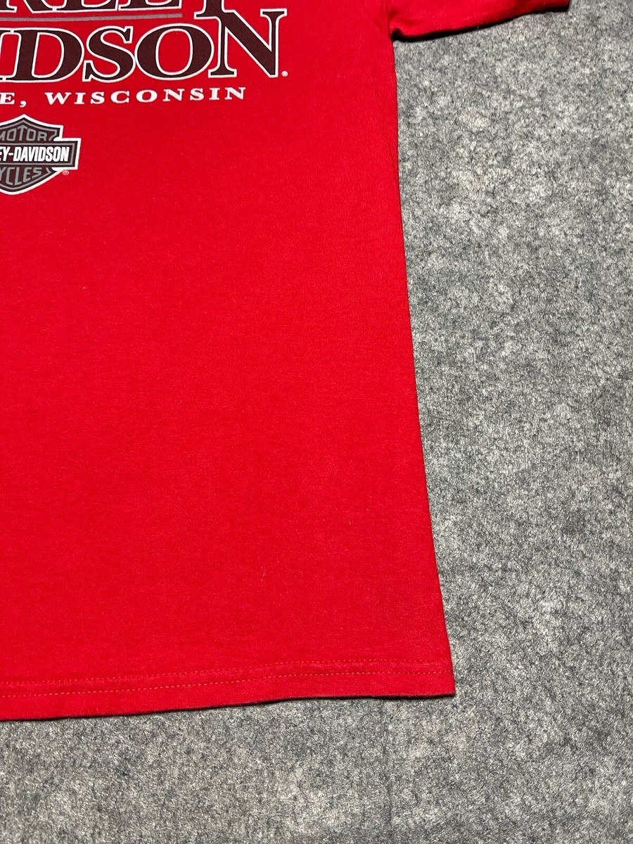 Harley-Davidson MILWAUKEE IRON つなぎ M House of Harley Davidson Motorcycles Milwaukee Wisconsin WI Red