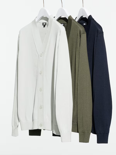 (ASK availability first)UNIQLO Knitted V-neck cardigan new - Picture 6 of 6
