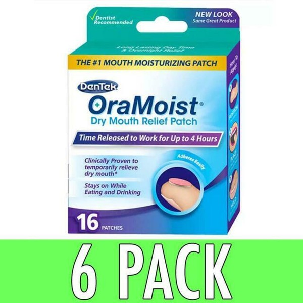 DenTek 914515 OraMoist Dry Mouth Relief Patch 16 Pieces for sale online