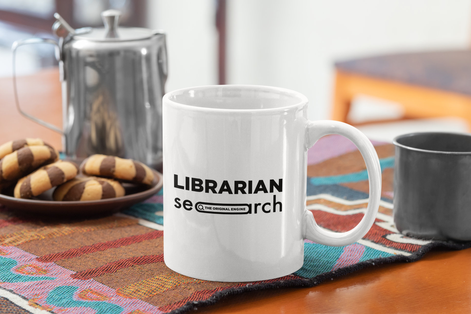 Librarian The Original Search Engine Funny White Coffee Mug