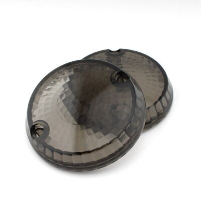 2x Blinkerglas Linsenabdeckung für Kawasaki VN W XV ZL ZN ZR Vulcan Dunkelgrau