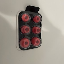 6 Pairs/2 S M L Pink in-ear earphone headphoe earbuds silicone rubber New