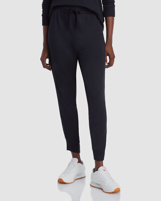 $180 Splendid Women's Black Athletic Elastic Cuff Sweatpants Jogger Pants Size S