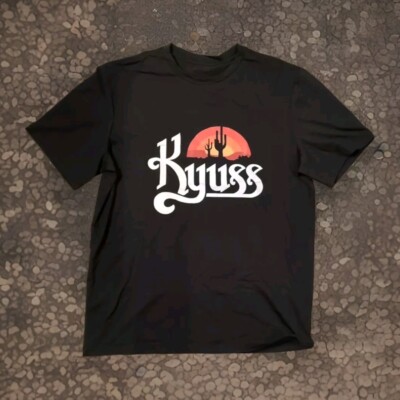 Vintage 90s Kyuss Band Stoner Rock T-shirt Black X-Large Queens Of The Stone Age