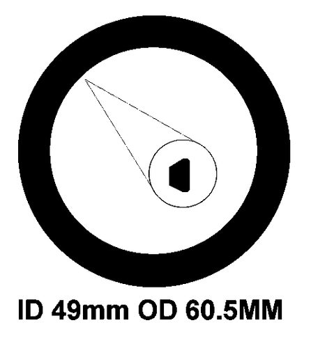 PERMASEAL JF040 EXHAUST FLANGE SEAL RING FOR FORD TERRITORY SX SY 4.0L 6cyl  - Picture 4 of 5