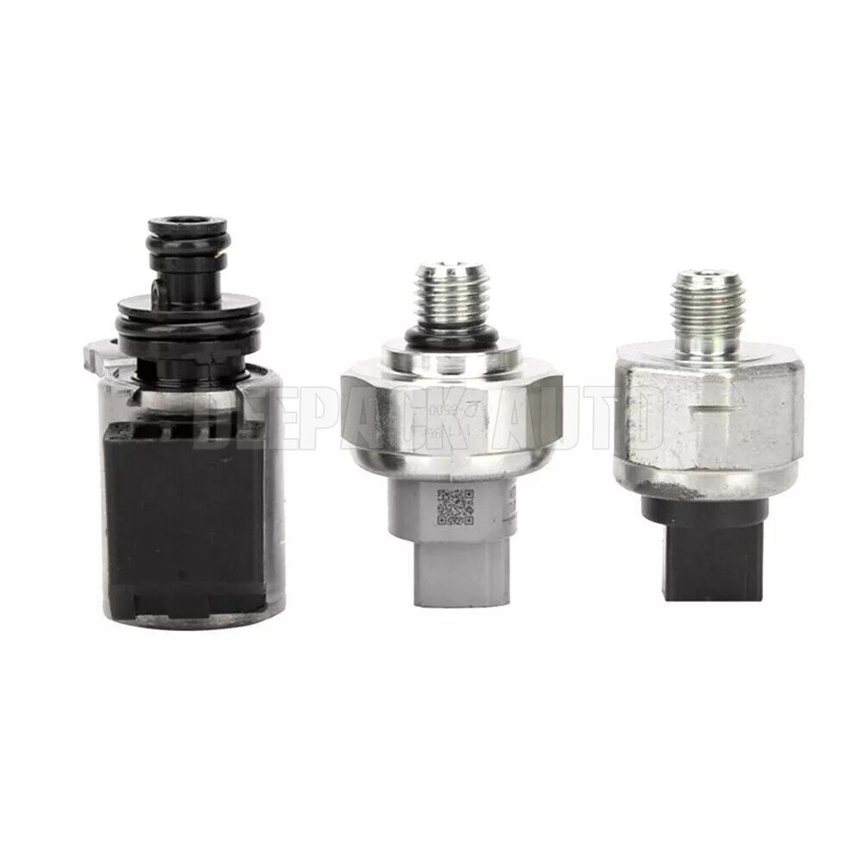 Riloer 7-Piece Transmission Solenoid & Pressure Sensor Kit – Fits Nissan X-Trail, Altima, Infiniti JX35 & More (RE0F10D, JF016E, JF017E)