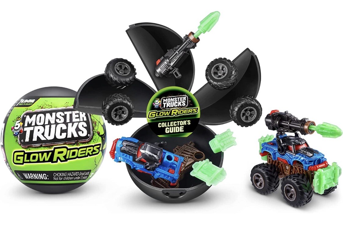 新品　まとめ売り　Monster Trucks glow riders カプセル 5つまとめ売り Monster Trucks glow riders カプセル