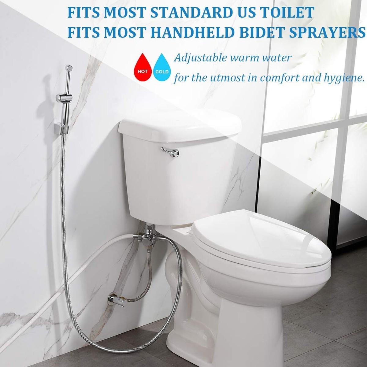 SonTiy Warm Water Bidet, Handheld Bidet Sprayer with Hot u0026amp; Cold Mixing  bidet ... | eBay