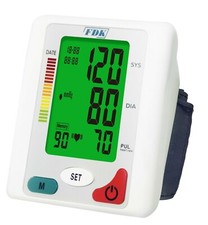 Arm Cuff Bilingual Speaking Blood Pressure Monitor with Batteries USB Cable