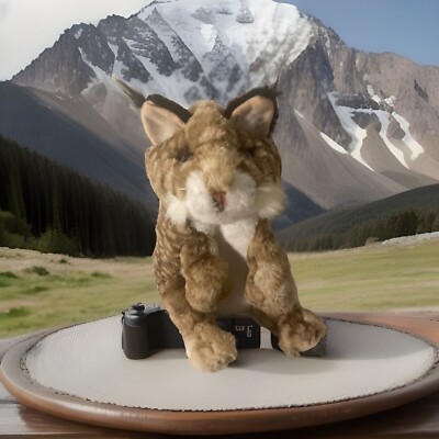 Folkmanis Puppet Plush Bobcat Kitten Stuffed Animal Small Soft Toy