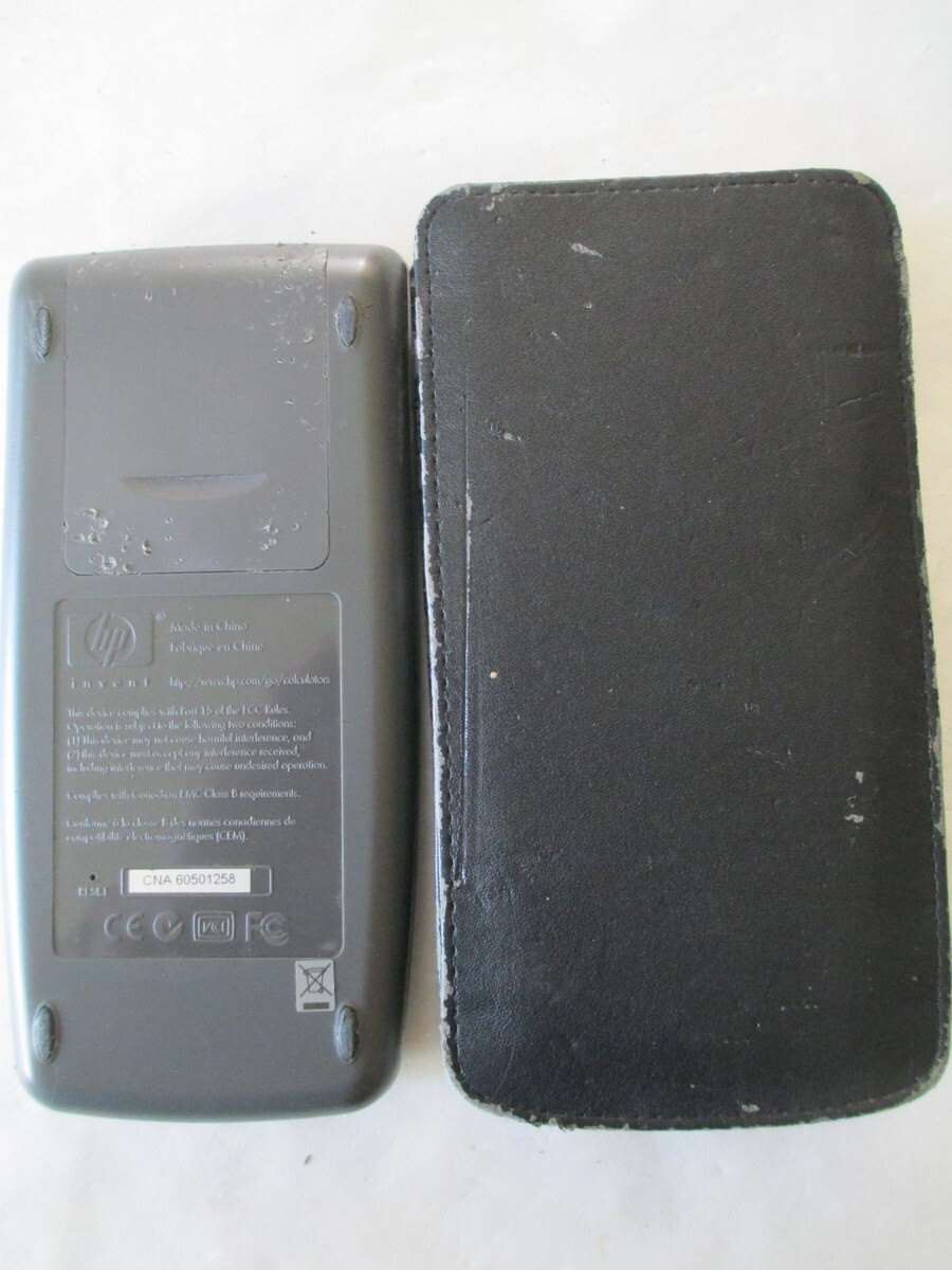 HP 48gii graphing calculator with slide case eBay