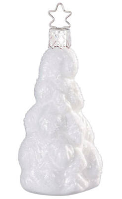 Inge Glas Snowy Fir Tree 1-267-16 German Christmas Ornament NEW w/FREE Gift Box