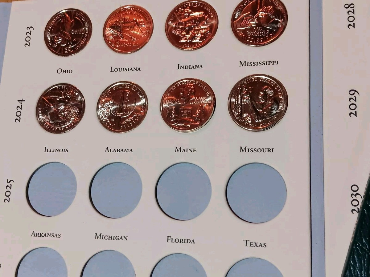 2018-2024, 25 Coin Folder Set Mint Uncirculated Innovation U.S