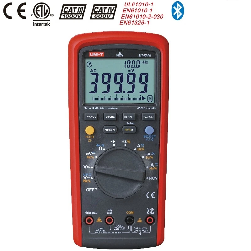UNI-T UT171B TRMS Industry Multimeter Digital AC/DC Tester 60000Bits NCV VFC LoZ - Image 2 of 4
