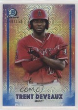 2021 Bowman Chrome Dawn of Glory Mega Box Mojo Blue Refractor Trent Deveaux uk2