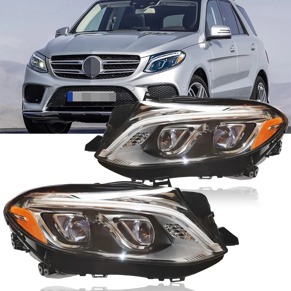 LED Headlight Left/Right For Mercedes Benz GLE W166 2016 2017 2018 2019 GLE350 - Изображение 2 из 4