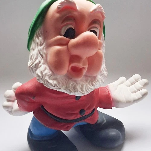 SNOW WHITE 7 Dwarf POUET Variation RUBIA Portugal 1963 Antique TOY DISNEY