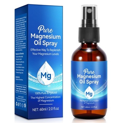 Pure Magnesium Oil Spray - Topical Organic Natural Magnesium Oil Spray for Feet,