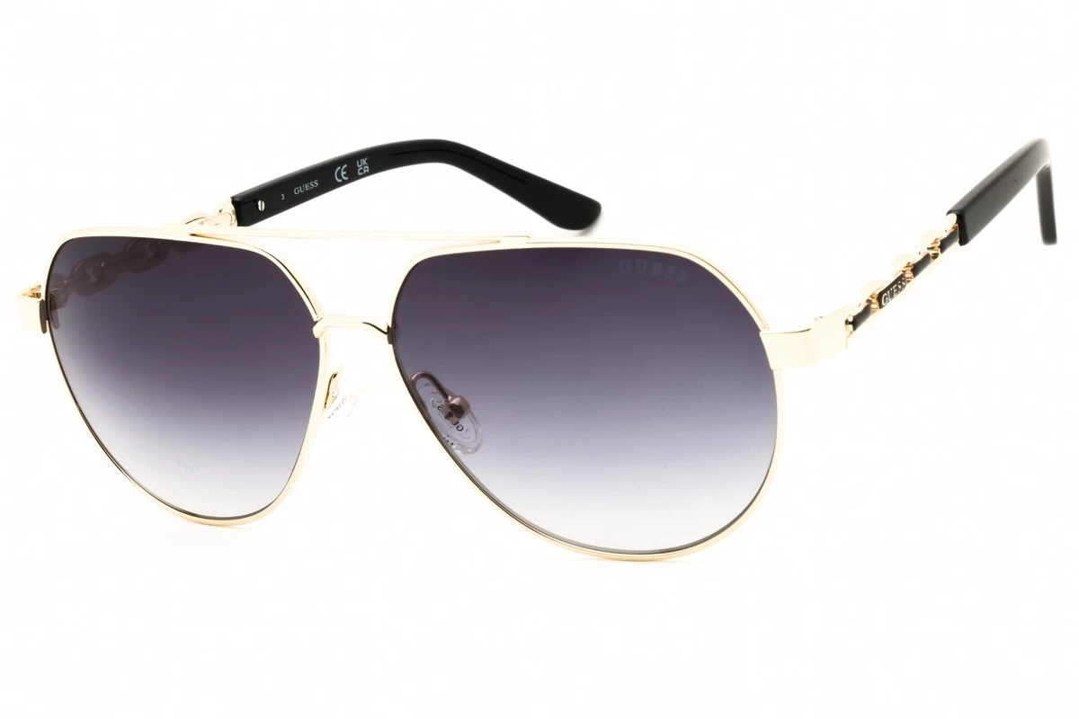 GUESS Gold Aviator Sunglasses for Women for sale | eBay display picture 3