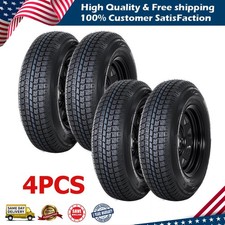 4-pack Trailer Tire On Rim St20575d14 Trailer Tires And Wheels 5 Lug On 4.5 4-pack Trailer Tire On Rim St20575d14 Trailer Tires And Wheels 5 Lug On 4.5