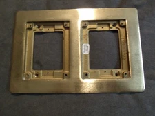 Wiremold 827B Brass 2 Gang 880 Series Floor Box