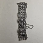 Vintage classic Goldette Silver link Bracelet high quality costume Jewelry