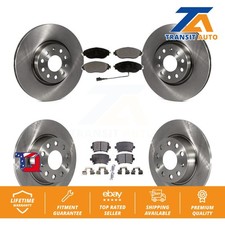 Front Rear Disc Brake Rotors And Ceramic Pads Kit For Volkswagen GTI K8T-102868