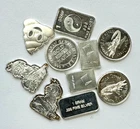 Miscellaneous Lot of 1 gr .999 Fine Silver Rounds, NR.