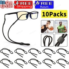 10 PCS Neck Strap Sport Sunglass Eyeglass Read Glasses Cord Lanyard Holder Black