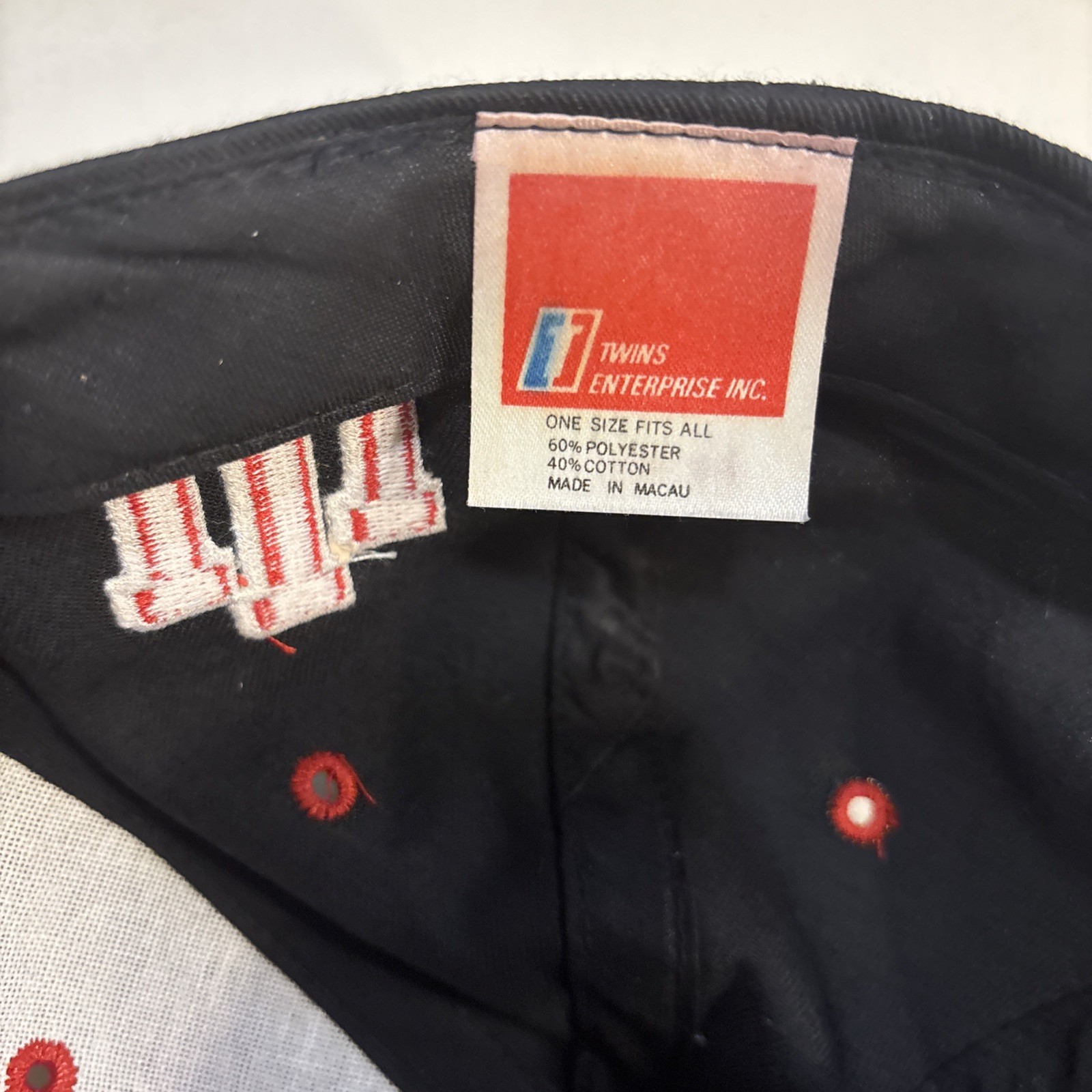 VINTAGE Indiana Hoosiers IU Hat Cap Snapback Logo 90s Twins Enterprise NCAA