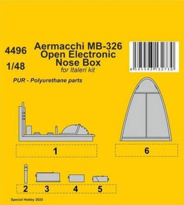 1/48 CMK Aermacchi MB-326 Open Electronic Nose Box / for Italeri kits