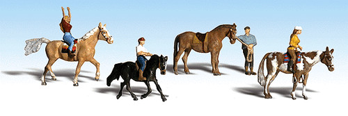 Woodland Scenics 1889 escala HO acentos escénicos jinetes a caballo | Zustand: New