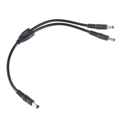 Multiple Use DC5.5x2.5mm Y Splitter Cable Male Connectors for Electronics