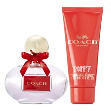 Coach poppy 2 pcs set: 3.3 eau de parfum spray  3.3 body lotion travel 