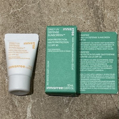 Innisfree Daily UV Defense Sonnenschutz LSF 30 10ml/0,33oz Minigröße EXP 01/2007