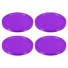 4Pcs Air Hockey Pucks 3.2 Inch, Air Hockey Heavy Replacement Pucks Game Table