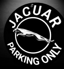 Jaguar Parking Only Garage Wall Mount All-metal Sign Black Or Blue