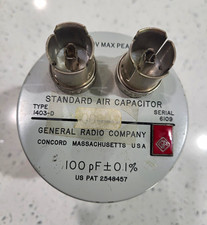 General Radio Company 1403-D Standard Air Capacitor 100 pF ±0.1%