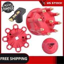 For Small Big Block CHEVY GM Ready To Run/Distributor Cap & Rotor Kit RED Cap