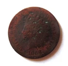 Antique 1868 USA Indian Head Cent Penny, Small Letters